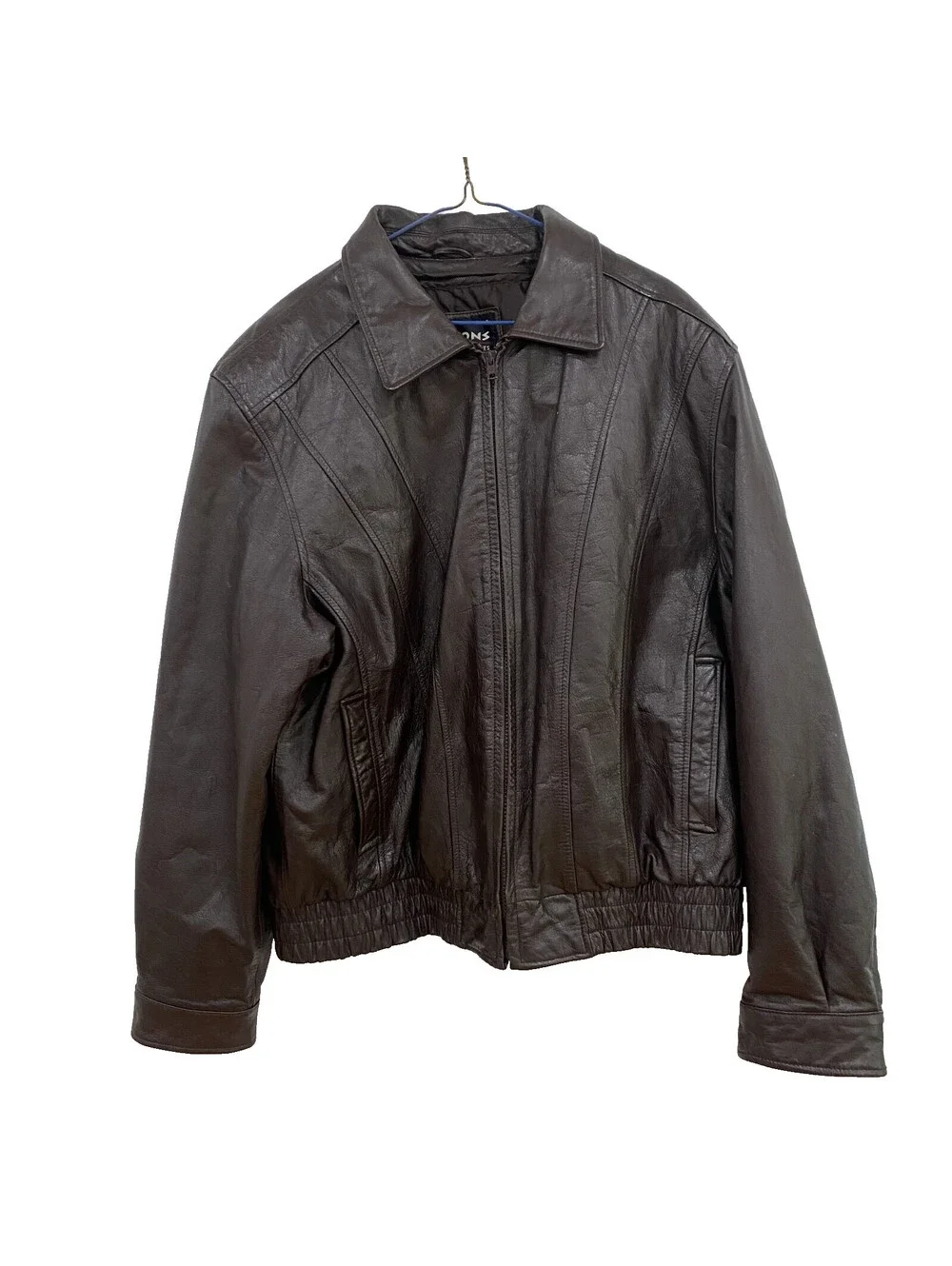 Wilsons Leather Bomber Jacket Size L Removable Vest 3M Thermal Thinsulate Brown